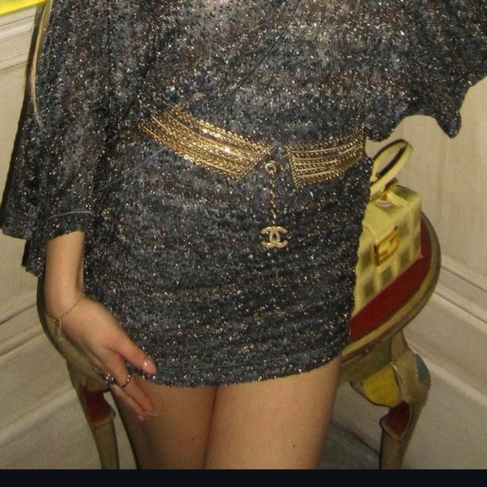 Chanel gold chain belt 2007